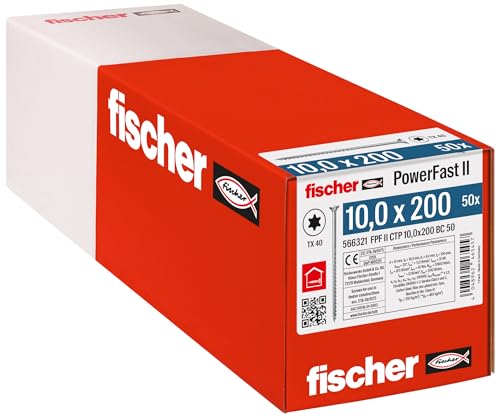 Fischer viti per legno e costruzioni powerfast fpf ii ctp 10,0x200